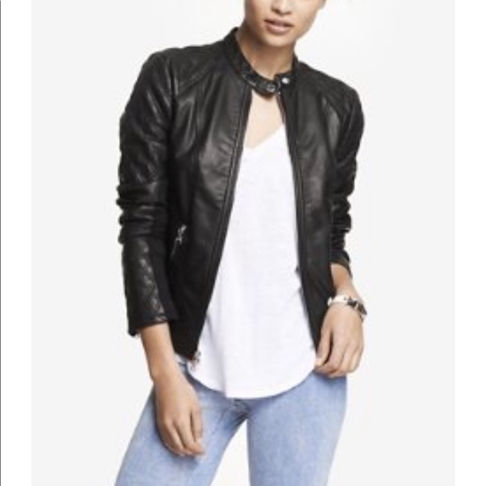 Express leather jacket size medium